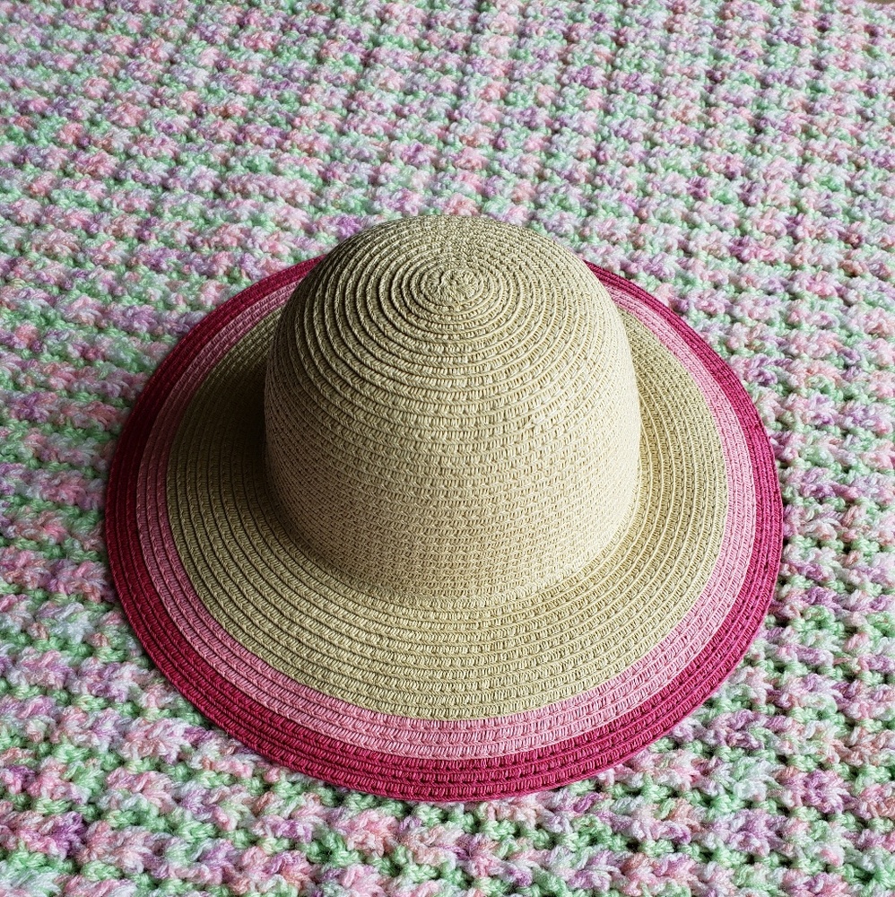 NWT Gymboree summer paper hat for baby girl 0-6m